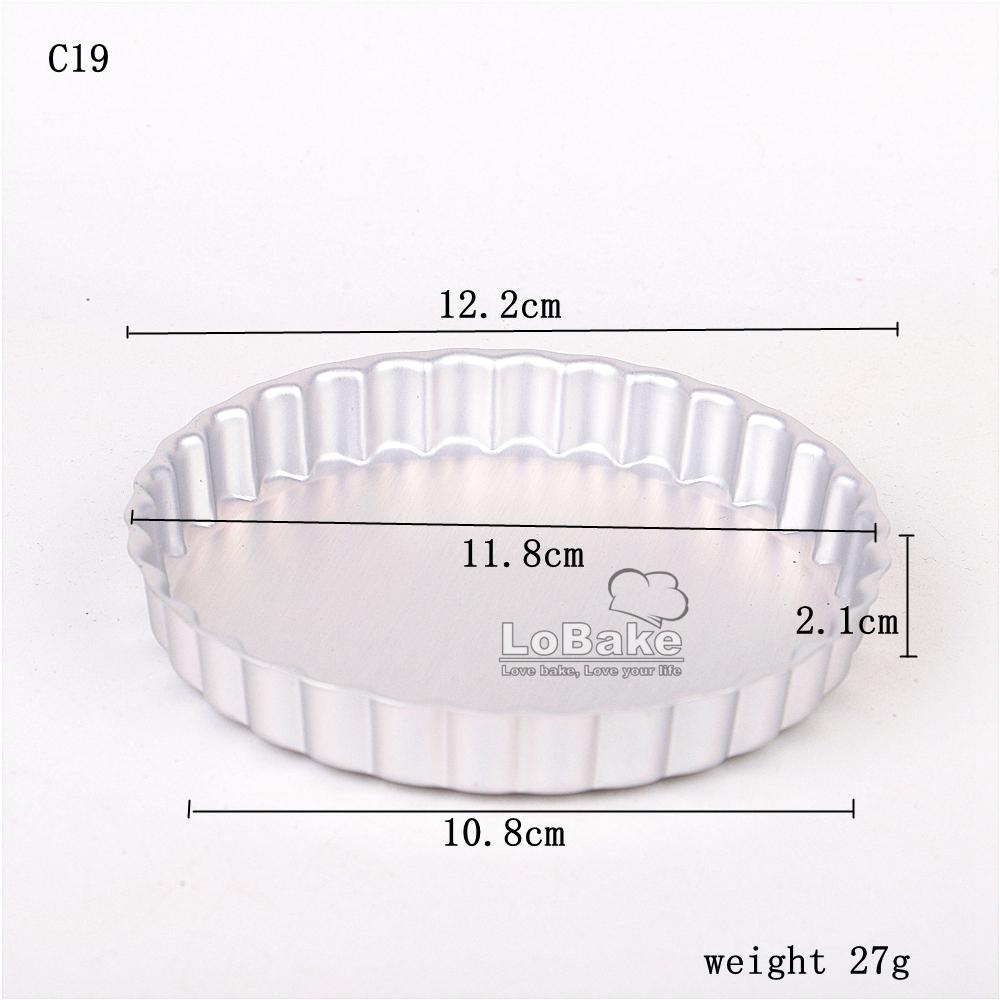 10pcs/lot Various Design Fluted Edge Wavy Flower Cup Boat Round Shape Aluminium Tart Mould Jelly Pudding Cup Cupcake Mold Baking