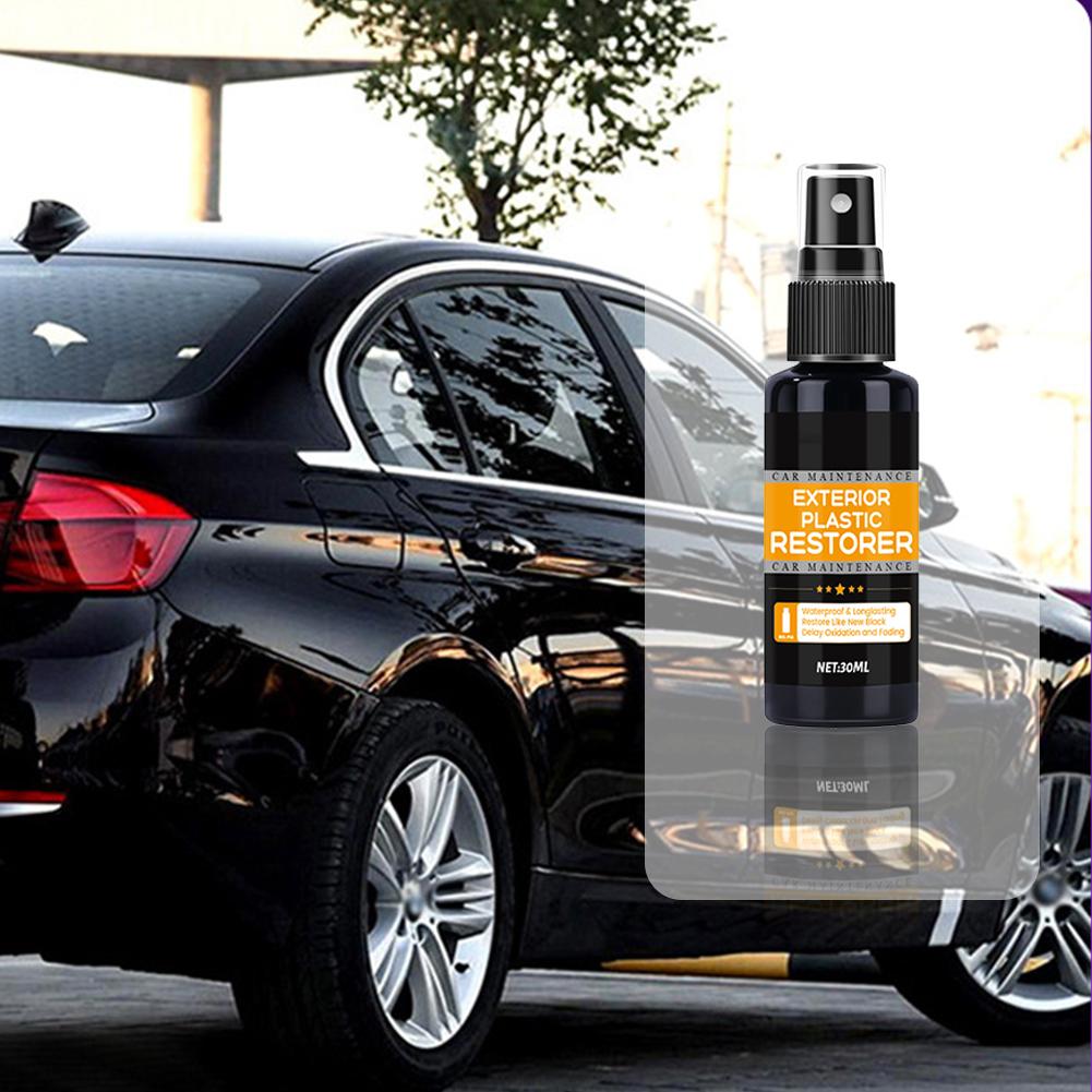Car Plastic Restorer Back To Black More Gloss Car Cleaning Products Plastic Restore Auto Polish And Repair Coating Renovator