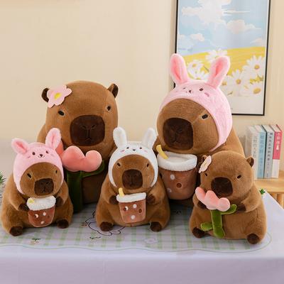 Internet Celebrity Explosion Cute Milk Tea Capybara Kapibara Doll Plush Toy Doll
