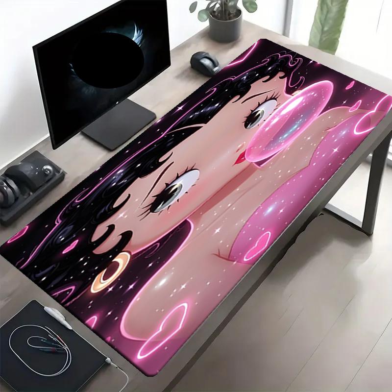 Sexy Doll Print Mouse Pad, Anti‑Slip Desktop Keyboard Mat, for PC Laptop Gaming Working Daily Use, Cool Festival Surprise Gift