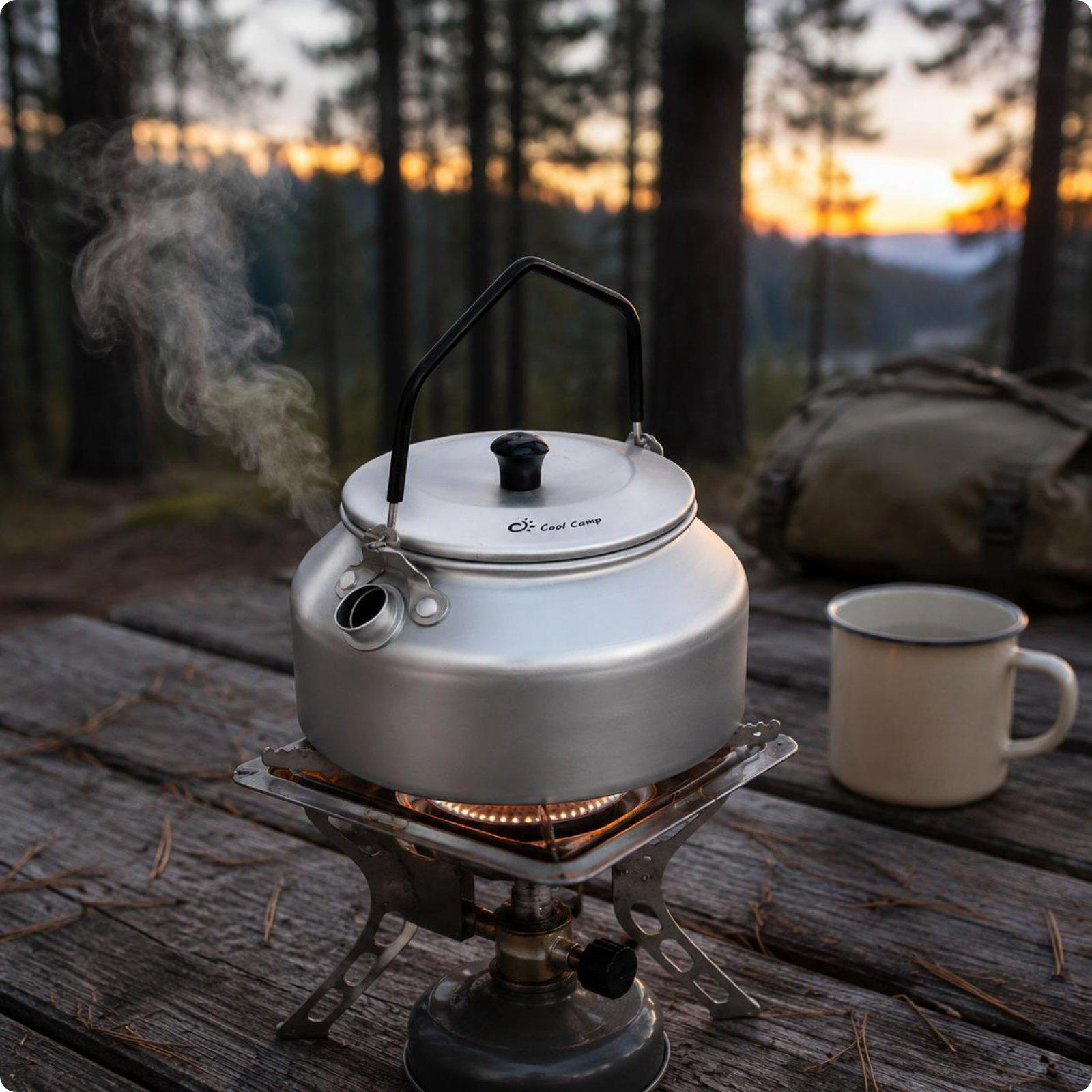 Aluminum Camping Kettle Travel Friendly Ultralight Outdoor Portable Teapot