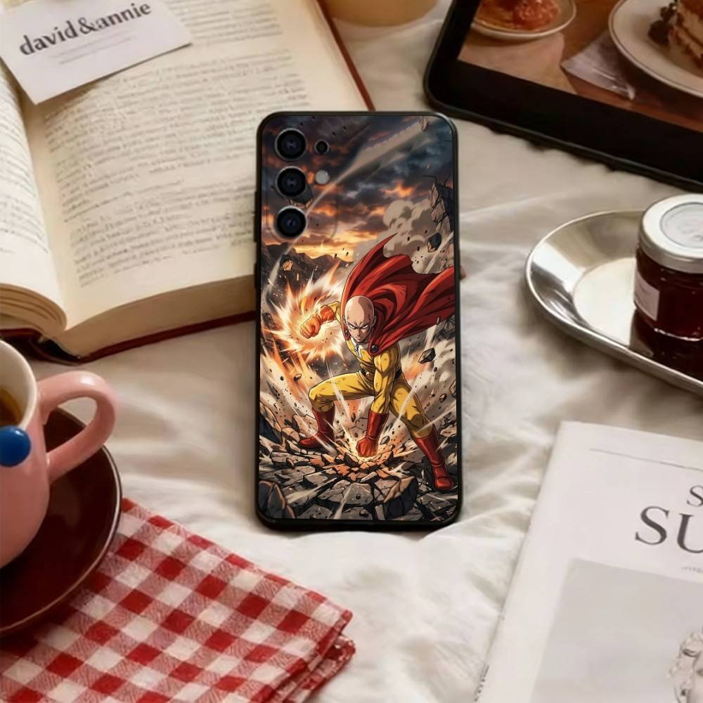 

One-Punch Man Phone Case For Samsung S25,S24,S21,S22,S23,S30,Ultra,S20,Plus,Fe,Lite,Note,10,Soft Black Cover Samsung S24ULTRA
