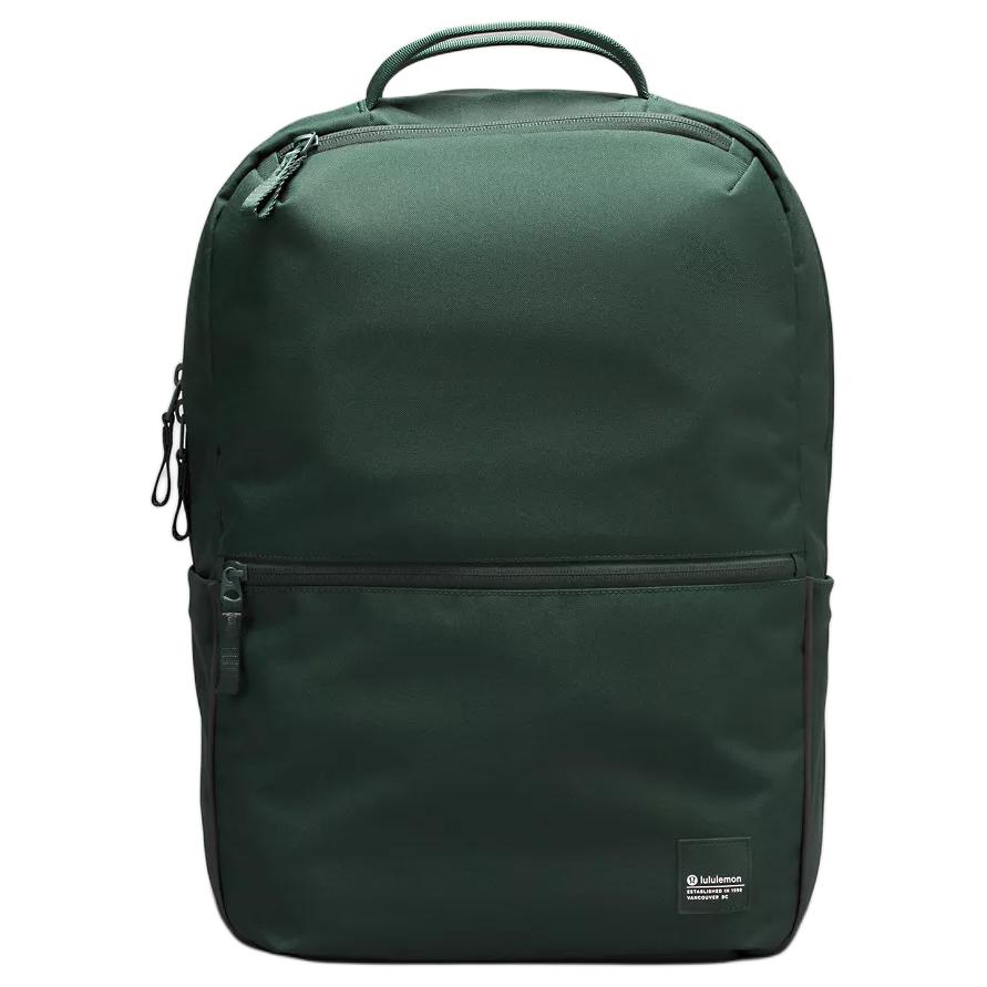 Lululemon Double-Zip 22L Casual Versatile Backpack Unisex backpack Traditional-Green Gray-Eucalyptus LU9BRIS-065071 Legacy Green & Gray Eucalyptus