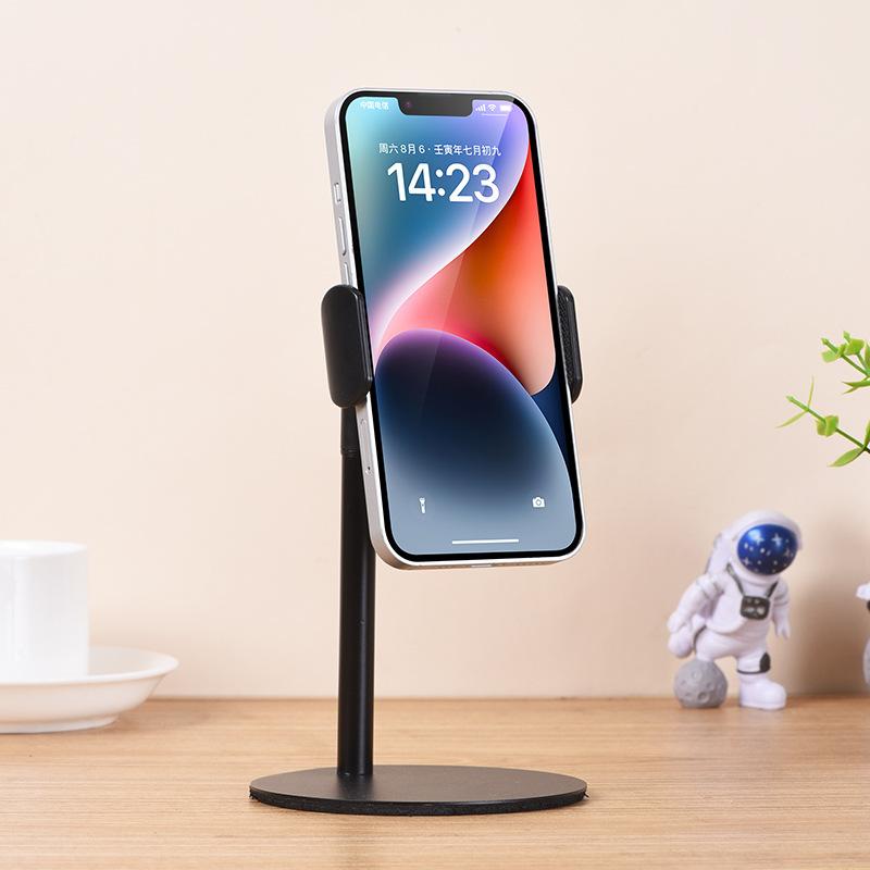 Metal base Desktop mobile phone holder Live Douyin Internet class Mobile phone holder Lazy mobile phone holder Carbon steel