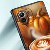 Pumpkin Autumn Leaves Coffee Phone Case Cover for Xiaomi Mi 17 Pro Max 15 14 13 12 11 Ultra 15T 14T 13T 12T Pro Lite Soft TPU