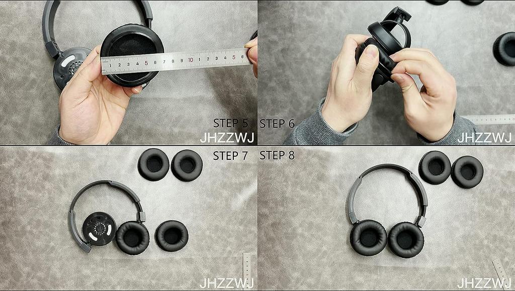 Contains 2 pieces JHZZWJ 80mm Ear Pad Ear Cushion Compatibility Pad Replacement (8cm) 3.15inch