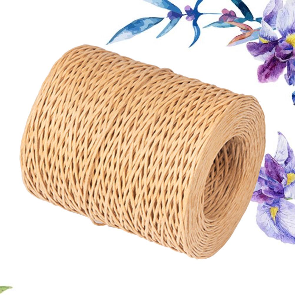 1 Roll 210M Brown Flower Binding Wire Sturdy Flexible Thin Wire for Artificial Flowers Floral Arrangements Gift Wrapping Ribbon