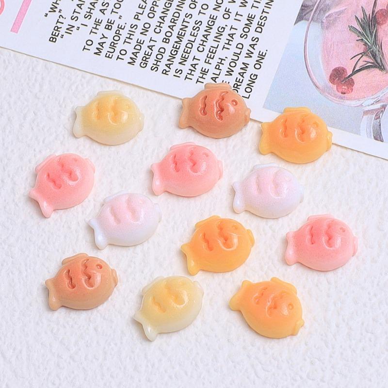 Mini Fish Food Toy Cartoon Handmade DIY Accessories Cream Glue Resin Nail Hair Clip Materials