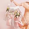 10pcs New Transparent Bouquet Gift Bag Party Supplies Decoration Flowers Wrapping Bag With Handle Birthday Gift Bag Gift