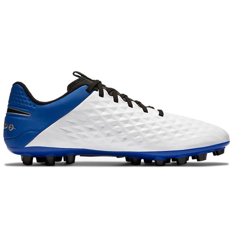 Nike Tiempo Legend 8 Academy Comfortable Versatile AG Soccer Shoes Men Soccer Shoes White Blue AT6012-104