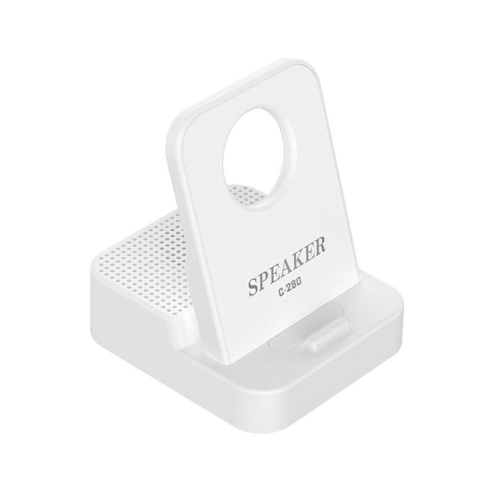 

Non-Slip Induction Mobile Phone Holder 2 in 1 Phone Stand New Smart Speaker Phone Bracket Desktop білий