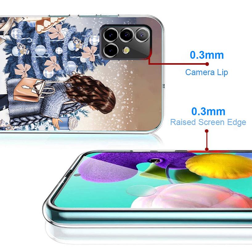 Christmas Girls Tree Gift Phone Case For Samsung Galaxy A17 A37 A57 A16 A26 A36 A56 A15 A25 A35 A55 A14 A24 A34 A54 A13 A23 A33