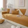 Modern Solid Color Herringbone Pattern Sofa Cushion Four Seasons Universal Anti Slip and Dust Cover Cloth Chenille Sofa Cover
