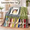 Pippi Longstocking Custom Name Flannel Throw Blanket Soft Warm for Sofa Bed Indoor Home Use