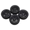 4PCS 1 10 RC Rally Car Tires Replacement for Tamiya TT01 Xv02 Sturdy Plastic 70mm RC Car Maze Tire Wheel Rim Black
