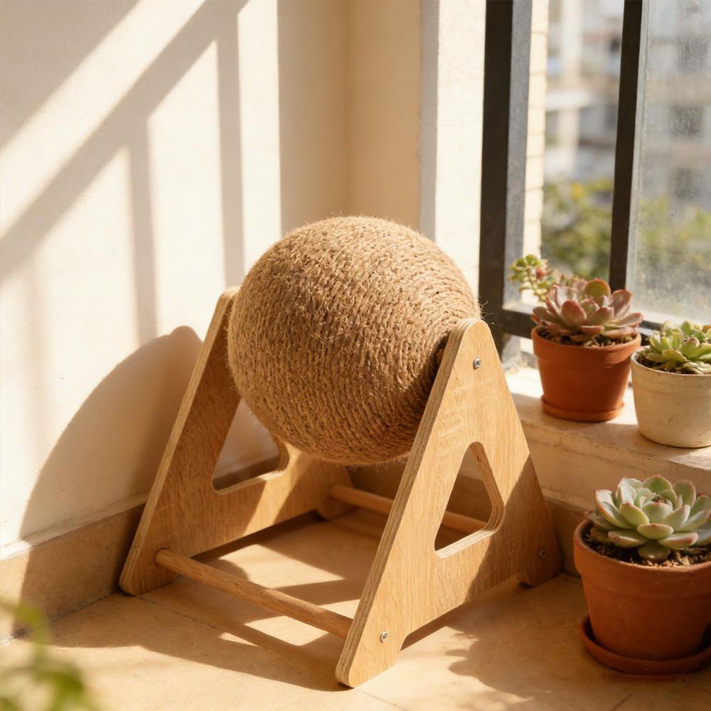 Sisal Cat Scratching Board Cat Claw Grinding Ball Durable Cat Tree Cat Interactive Toy
