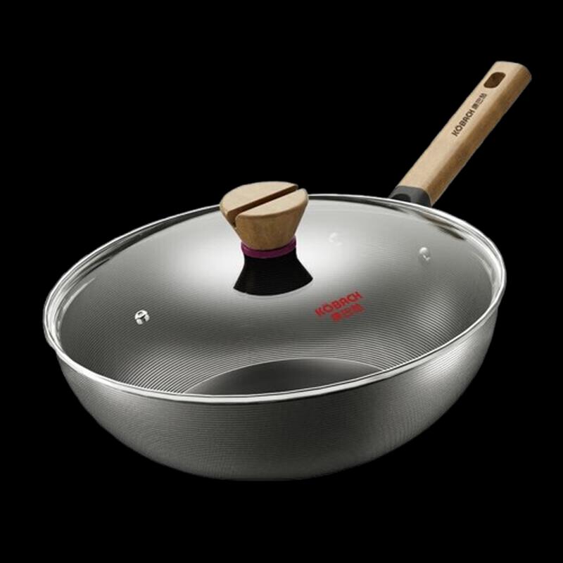KÖBACH 32cm Wrought Iron Wok with Lid
