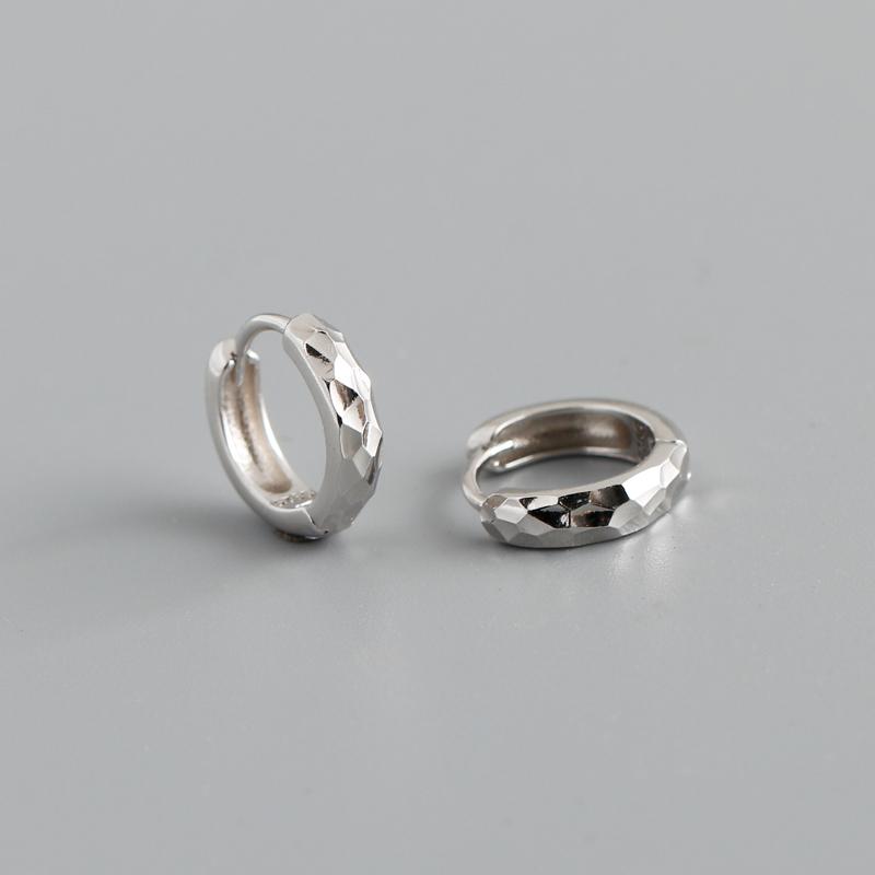 Fashion NEW INS Best Selling 925 Sterling Silver Irregular Craftsmanship Round 18k Gold Plated Hoop Earring for Women