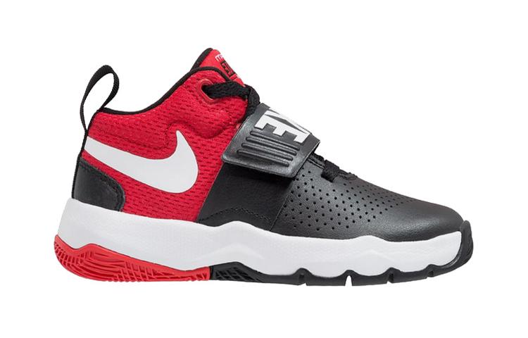 Nike Team Hustle Black University Red GS 881942-004