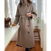 New Style Double-Faced Wool Coat with Stand Collar and Side Buttons - Autumn/Winter 2026 Collection