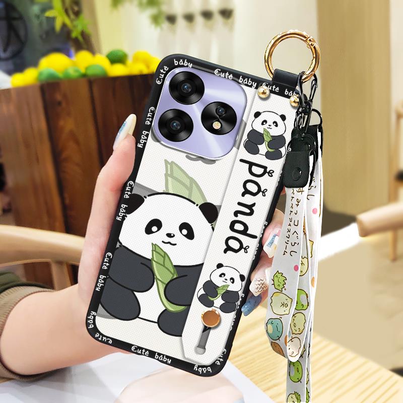 Phone Holder Anti-knock Phone Case For UMIDIGI A15/A15C Fashion Design Durable Cartoon Waterproof Protective Lanyard
