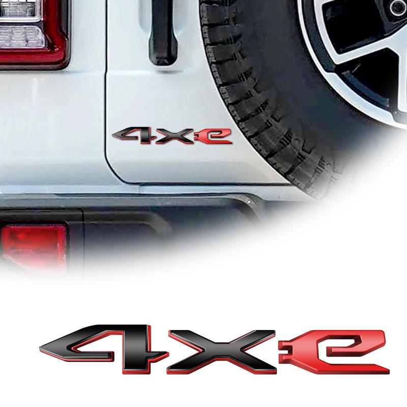 3D ABS Kunststoff Auto Styling Emblem Auto Heckklappe Aufkleber Für 4XE Logo Grand Cherokee Wrangler Compass Renegade Dekor