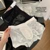Men's Summer Vintage Brown Bear Jacquard Lace 10A Antibacterial Camellia Fragrance Flat Angle Underwear