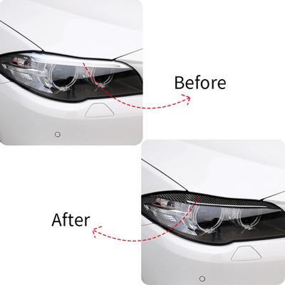 Faróis Sobrancelhas Guarnição Capa Interior Moldagem Parte para BMW Série 5