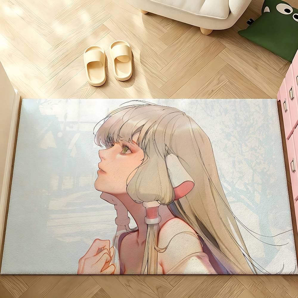 Anime C-chobits Carpet Bathroom Anti-slip Mat Door Mat Home Decoration Mat Entrance Door Mat Scratch-resistant Door Mat