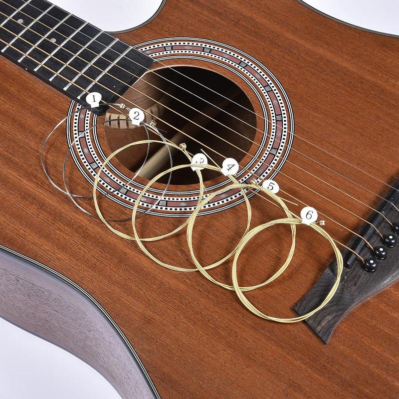 6Pcs High-Quality Acoustic Guitar Strings Replacement for Guitar Performers Musical Instruments Guitars Strings Guitar Part