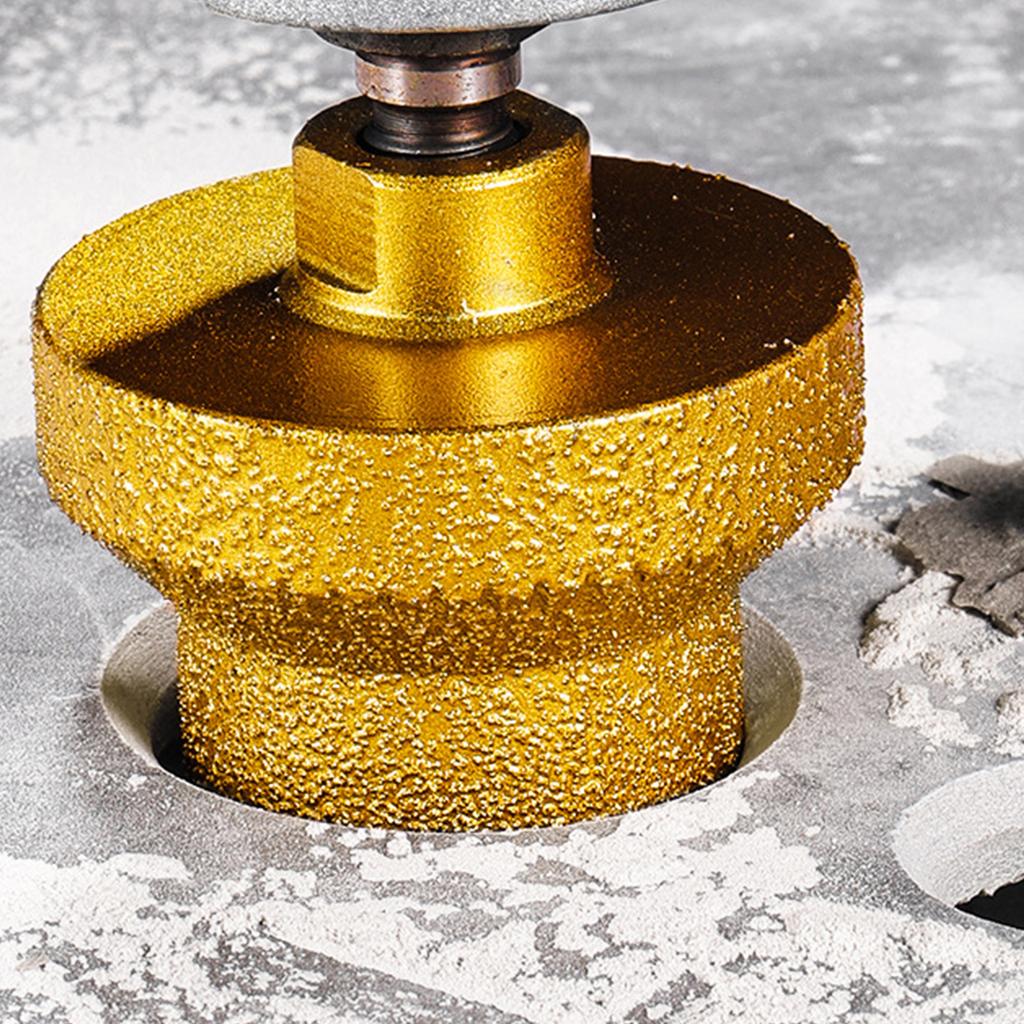 3 Size 20-35-50mm Diamond Brazed Taper Drill Bit Pagoda Drill Bit Dry Wet Drilling Core Hole Expander