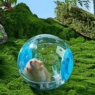 Transparent Hamster Running Ball Buckle Closing Multi-hole Breathable Relieve Boredom Crystal Running Ball Hamster Supplies