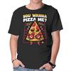 Unisex Crew Neck T-Shirt You Wanna Pizza Me Graphic Short Sleeve Casual Tee