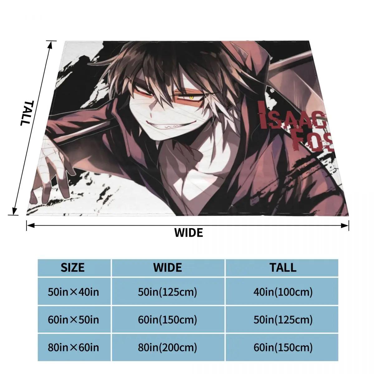 

Одеяла Angels Of Death Isaac, флисовый текстильный декор, Satsuriku no Tenshi, аниме, мягкий плед, покрывало для постельного белья, покрывало для спальни 75x100cm 30x40in