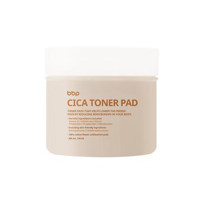 [bbp] Hypoallergene feuchtigkeitsspendende beruhigende Cica-Toner-Pads 60 Blätter, 60 Stück, 1 Stück