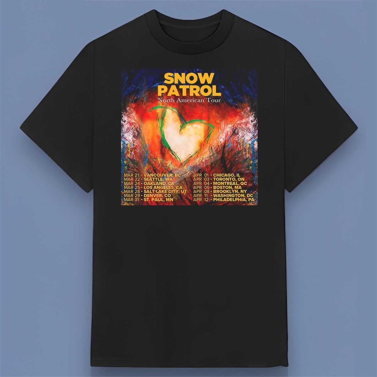 NEW!!! Snow Patrol Band North American Tour 2026 Shirt All Size S-4XL XXXXL