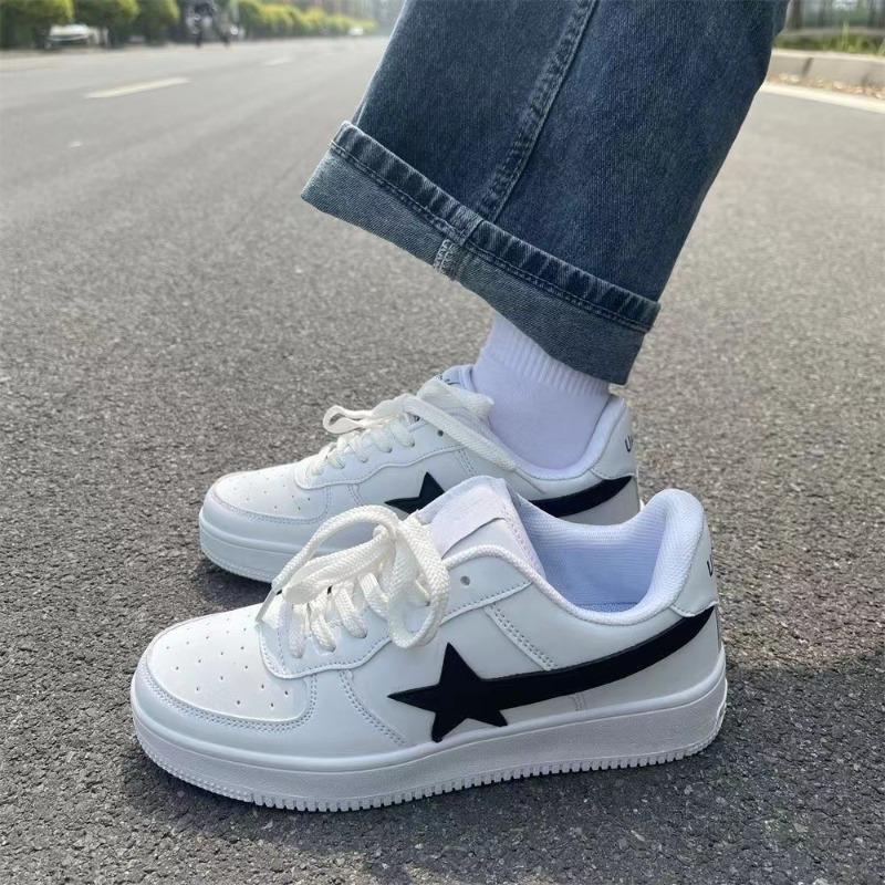 Fashion Women Casual Sneakers Personalized Skateboard Flat Shoes Fashion Women Running Shoes Female Tennis Trainers White Walking Shoes