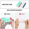 10Pcs Nail Art 100/180 Grit Professional Files Buffer Sponge Block Brush Nail Scissors Kit With Cuticle Nipper Pushers for Women
