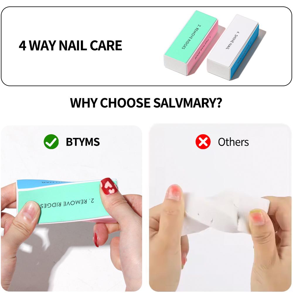 10Pcs Nail Art 100/180 Grit Professional Files Buffer Sponge Block Brush Nail Scissors Kit With Cuticle Nipper Pushers for Women