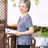 Elderly Women's Breathable Summer Blouse Set