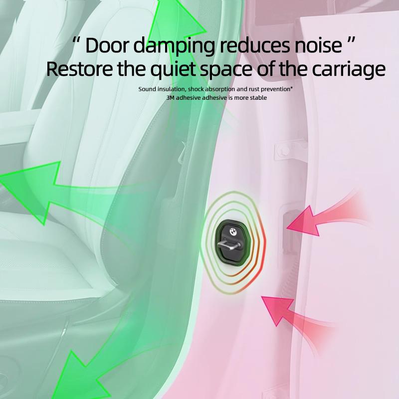 2026 Hot 4Pcs Silicone Car Door Lock Protective Cover Sticker For BMW i4 f11 E90 F20 E46 E60 E70 E39 E36 G30 G20 G05 G11 Car Accessories sbfu3
