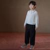 Hacikis Kids' Korean Style Long Sleeve Knit Polo T-Shirt