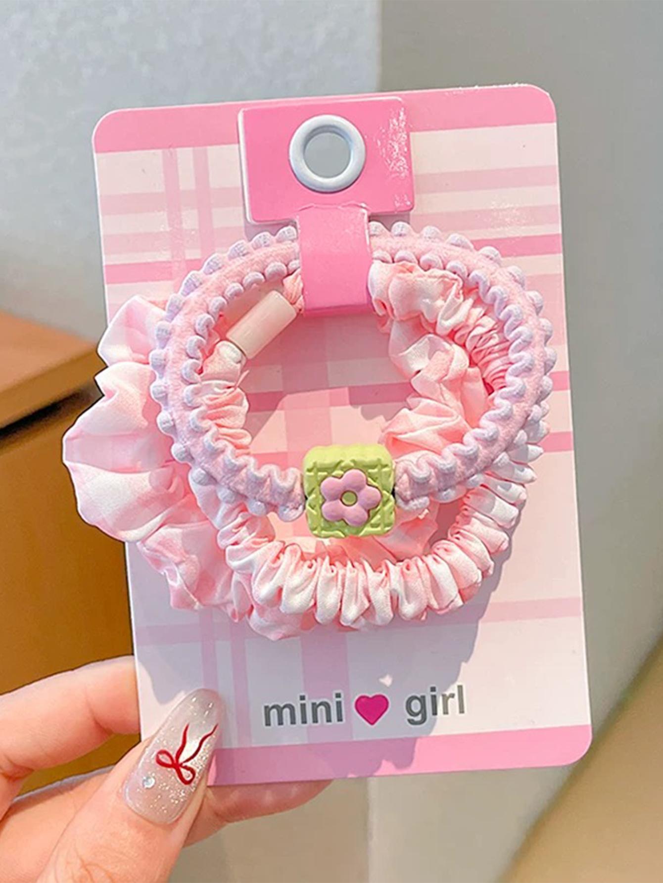 

Набор из 5 пастельных оттенков, маленькие резинки для тонких волос, не повреждающие волосы, держатели для хвостика для женщин, девочек, мягче шелка