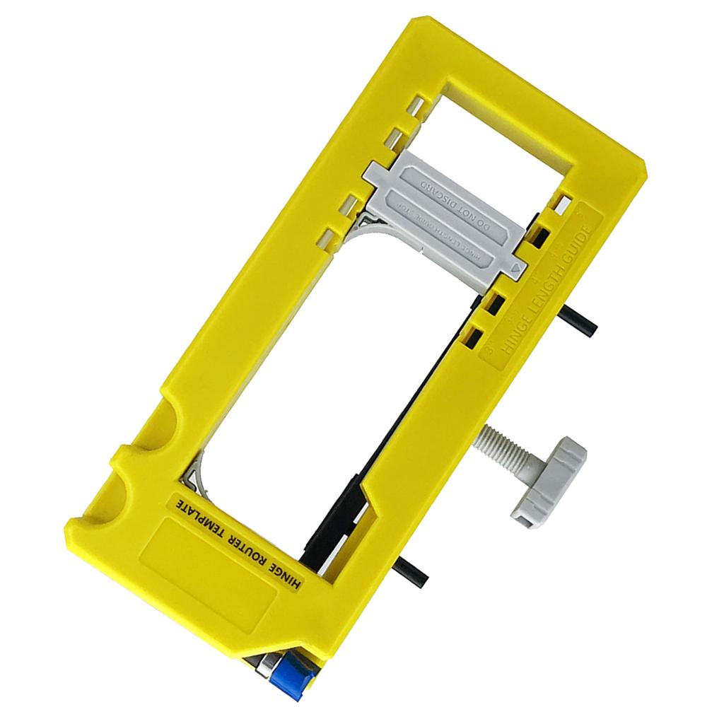 Szablon do frezowania zawiasów drzwiowych Plastikowy Długość 3‑5 cali Promień 1/4‑5/8 cala Szablon do frezarki do zawiasów do obróbki drewna