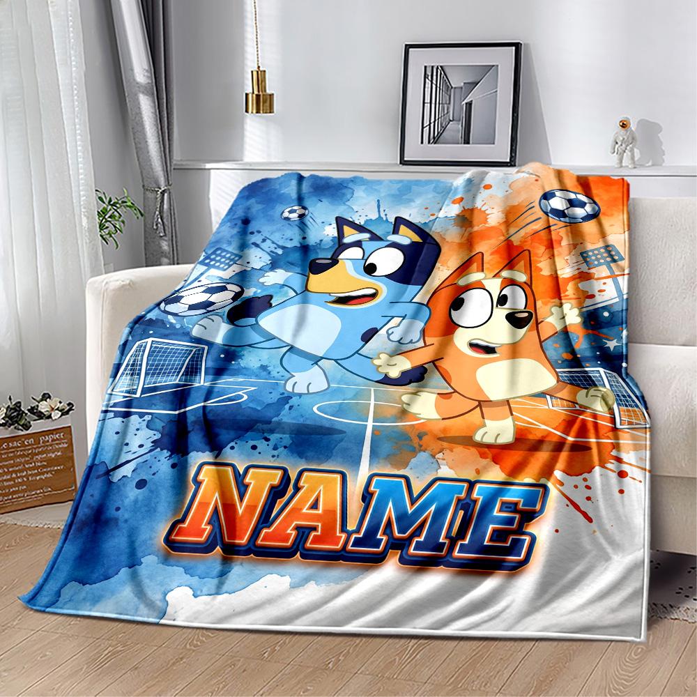 Christmas Penguins Celebration Personalized Name Blanket Gift Personalized Blanket Comfortable Great for Office Livingroom Living Room Couch