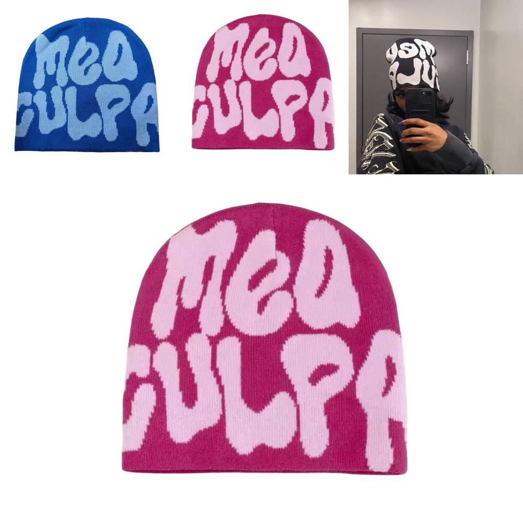 Mea Culpa Beanies Knit Cap Warm And Stylish Winter Headwear