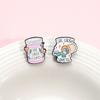 Brooch Alloy Trendy Featuring Adorable Cartoon Figures For Decorative And Functional Use