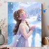 Disney Pearl Painting Frozen Anna Portrait for Beginners and Adults, DIY Pearl Diamond Art Painting Kit for Home Wall Decor Gifts
