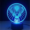 Deer Cross Pattern 3d Led Night Light With Remote Control For Home Office And Celebration Use