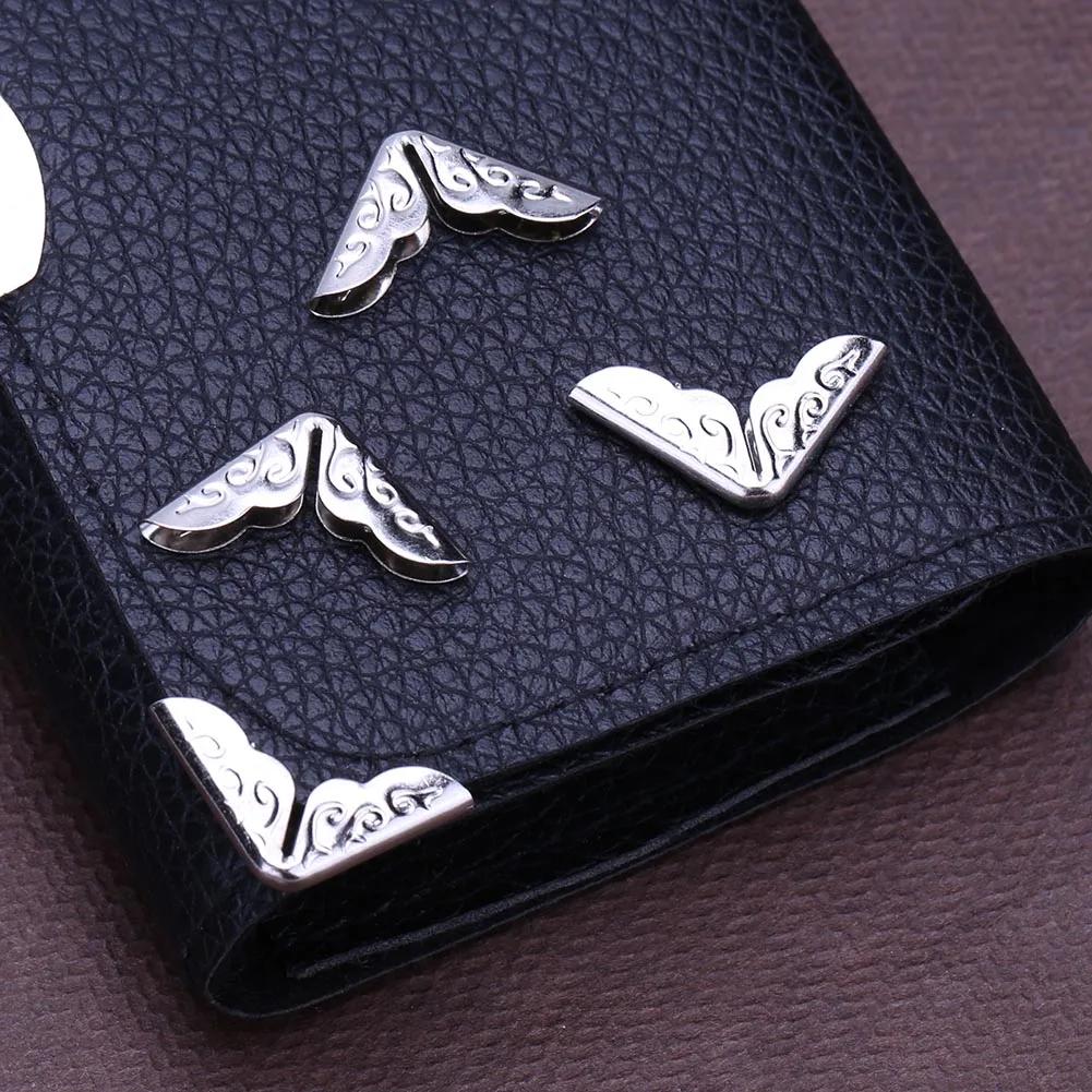 100-300 Pièces Métal Protecteur d'Angle de Livre Vintage Scrapbook Carnet Menus Album Photo Protecteur d'Angle Décor Or Argent Bronze